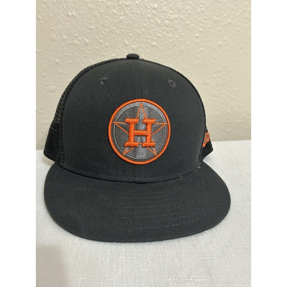 New Era 9FIFTY MLB Houston Astros Hat Grey/Orange Size 7 1/4‎